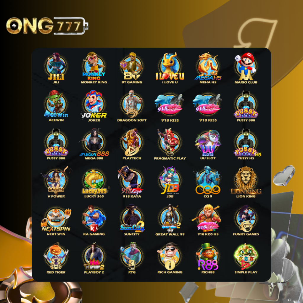 10 slot games in ong777